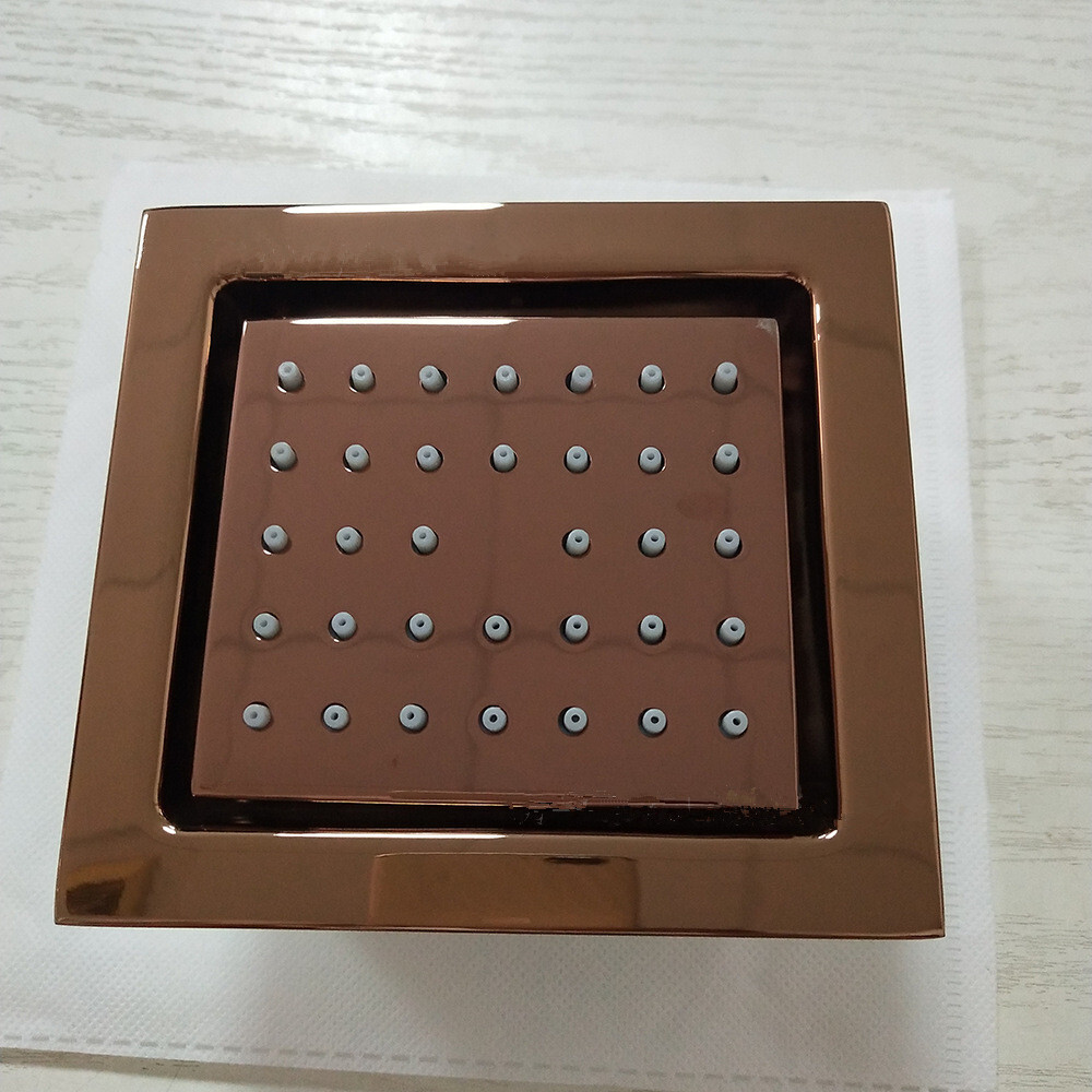 4PCS Square Massage Side Sprayer Spa System Shower Set Wall Mounted Rose Gold
