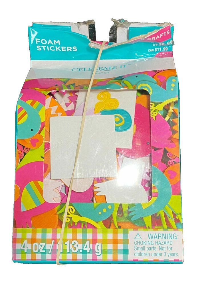Foam Stickers Easter Spring Garden Celebrate It Value Pack 4oz.