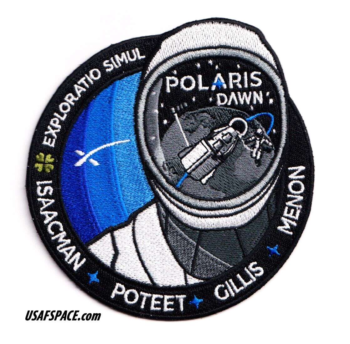 Authentic POLARIS DAWN -SPACEX FALCON-9-CREW DRAGON Mission EMPLOYEE PATCH