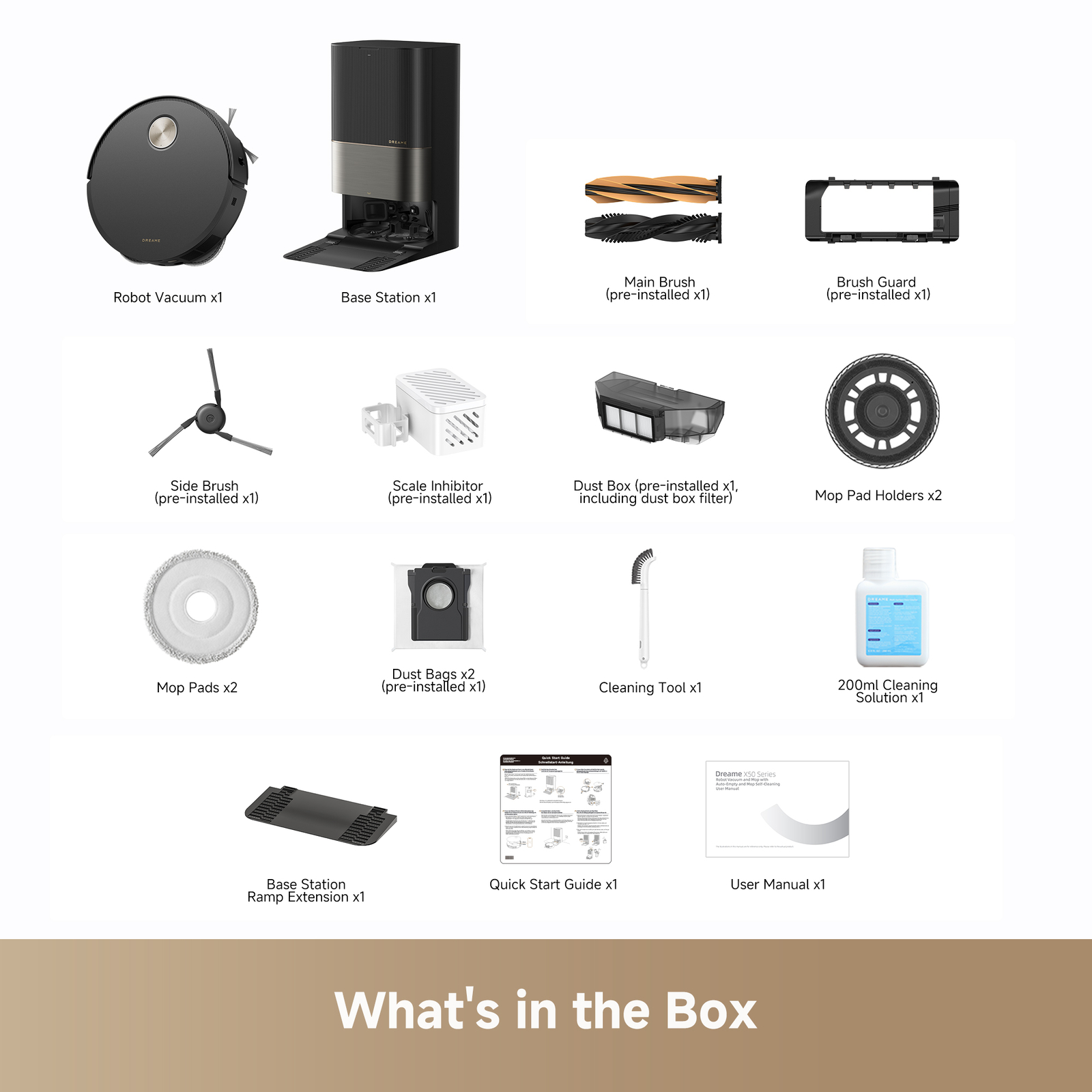 DREAME X50 Ultra Robot Vacuum and Mop 20,000Pa Suction Certified Refurbished