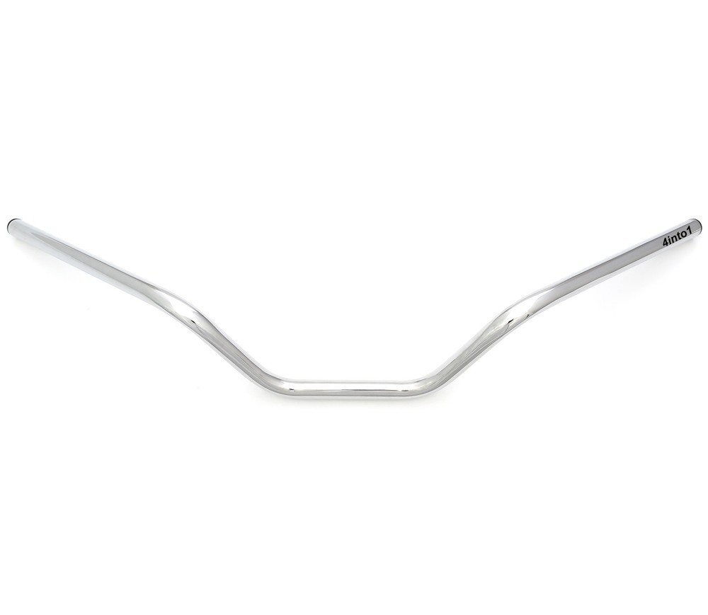 Chrome  7/8" Flat Track #24 Handlebars - Motorcycle Tracker Bars Race