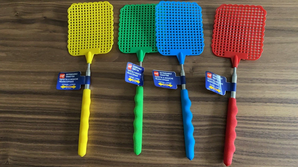 4 PACK EXTENDABLE SWATTER Plastic Telescopic