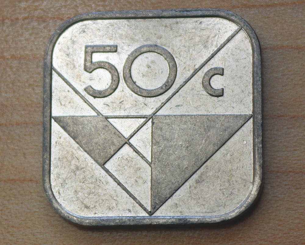 1994 Aruba 50 Cents
