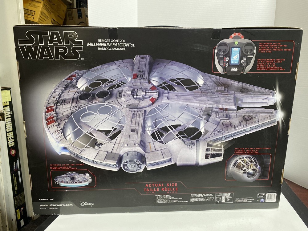 Star Wars Air Hogs Spin Master Remote Control Millenium Falcon