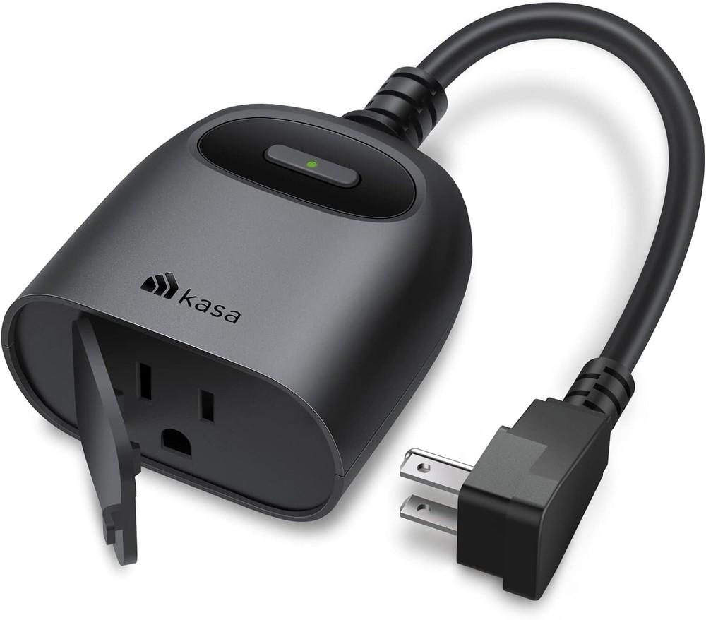 IP64 Outdoor Smart Plug – 15A Wi-Fi Outlet Timer Compatible with Alexa & Google
