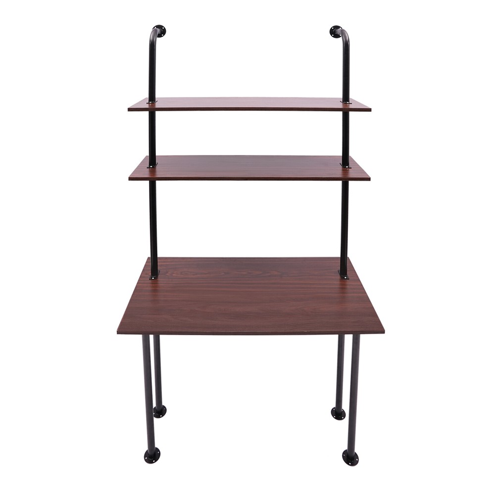 3 Tiers Wall Mounted Desk Table Wall Organizer Wall Mount Computer Writing
