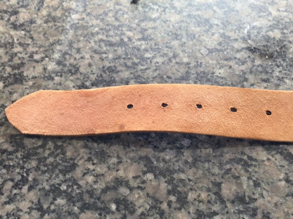 Vintage Leather Weightlifting Belt. Stamped HAPI