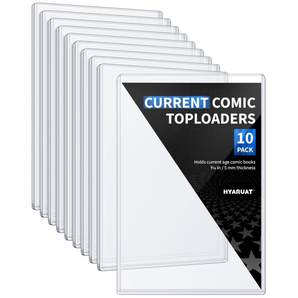 Comic Book Top Loaders for Current, Toploader Hard Sleeves Holder for Comic Book