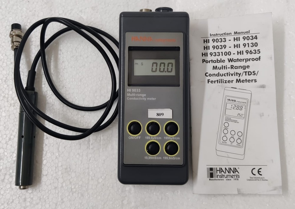 HANNA INSTRUMENTS HI9033 MULTI-RANGE CONDUCTIVITY METER