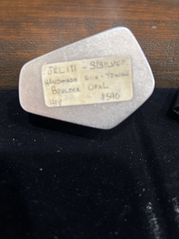 Handmade Sterling Silver Yowah Boulder Opal Box