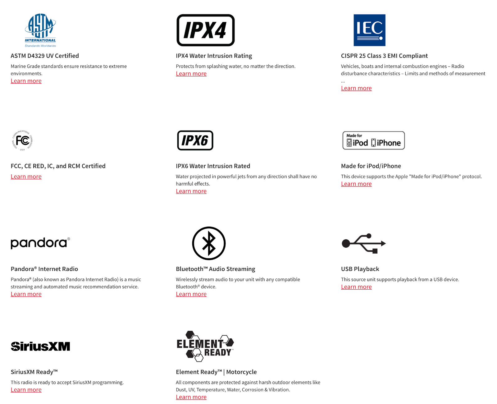 ROCKFORD FOSGATE PMX-HD9813 / Digital Media Receiver 1998-2013 Harley-Davidson