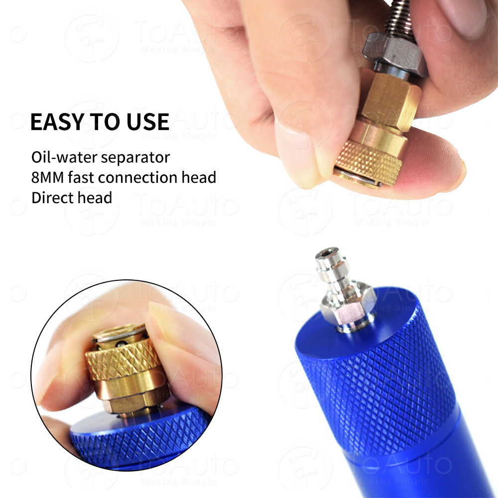Water-Oil Separator PCP Hand Air Compressor Filter Female Male Quick Connect US