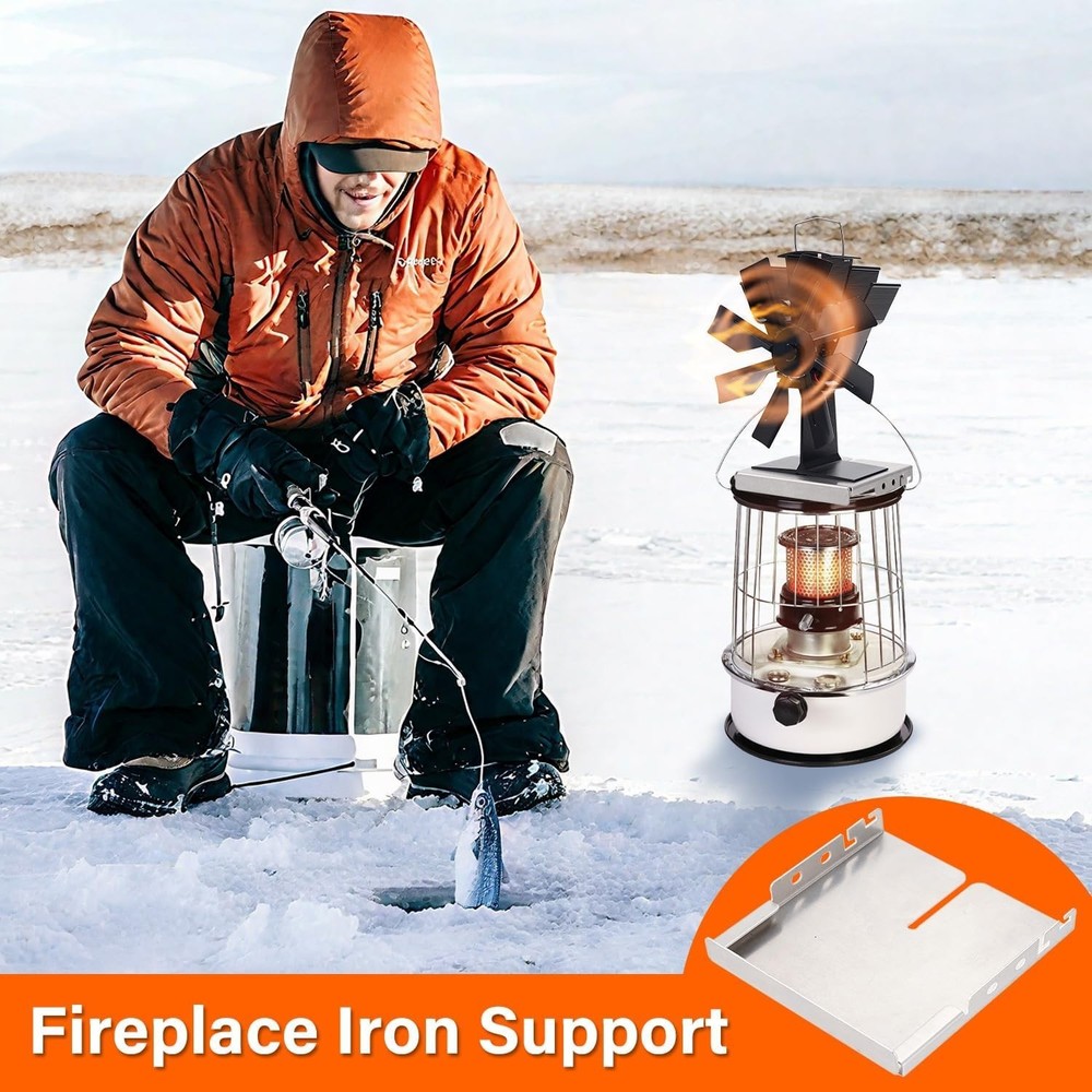 Durable Heat-Powered Fireplace Fan Bracket for Optimal Warmth Distribution