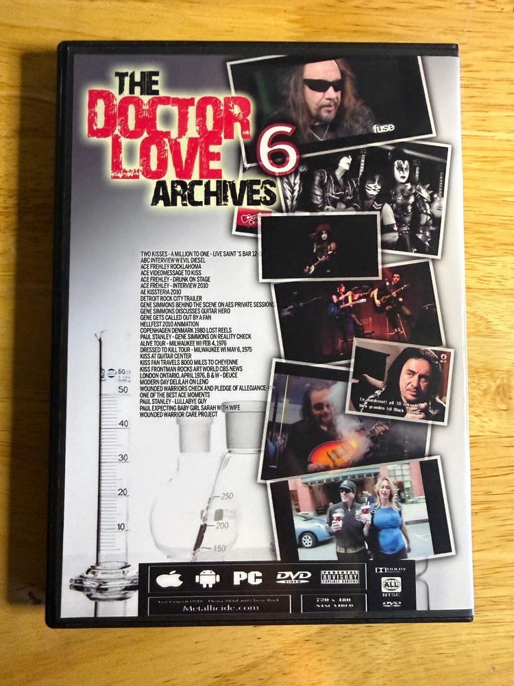KISS - Dr. Love Archives 6-DVD Box Set Gene Simmons Ace Frehley Carr