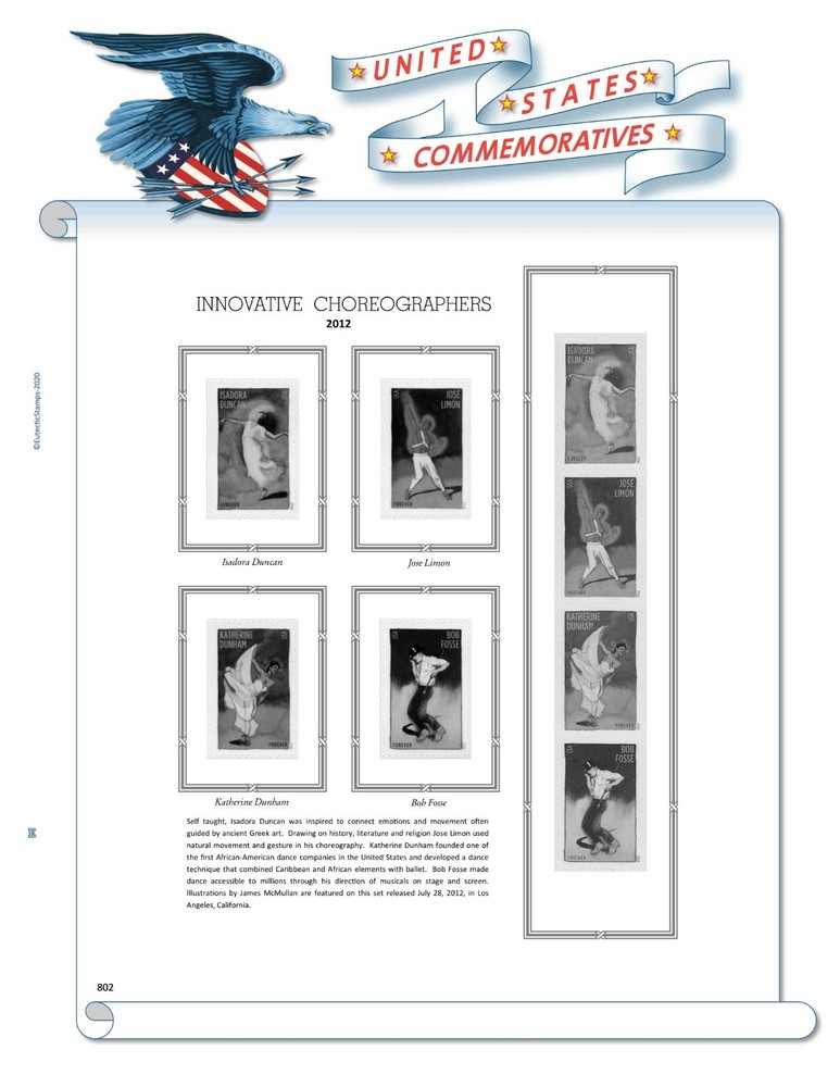 2012 U.S. Commemorative Singles COMPLETE Supplement (White Ace Alternative)