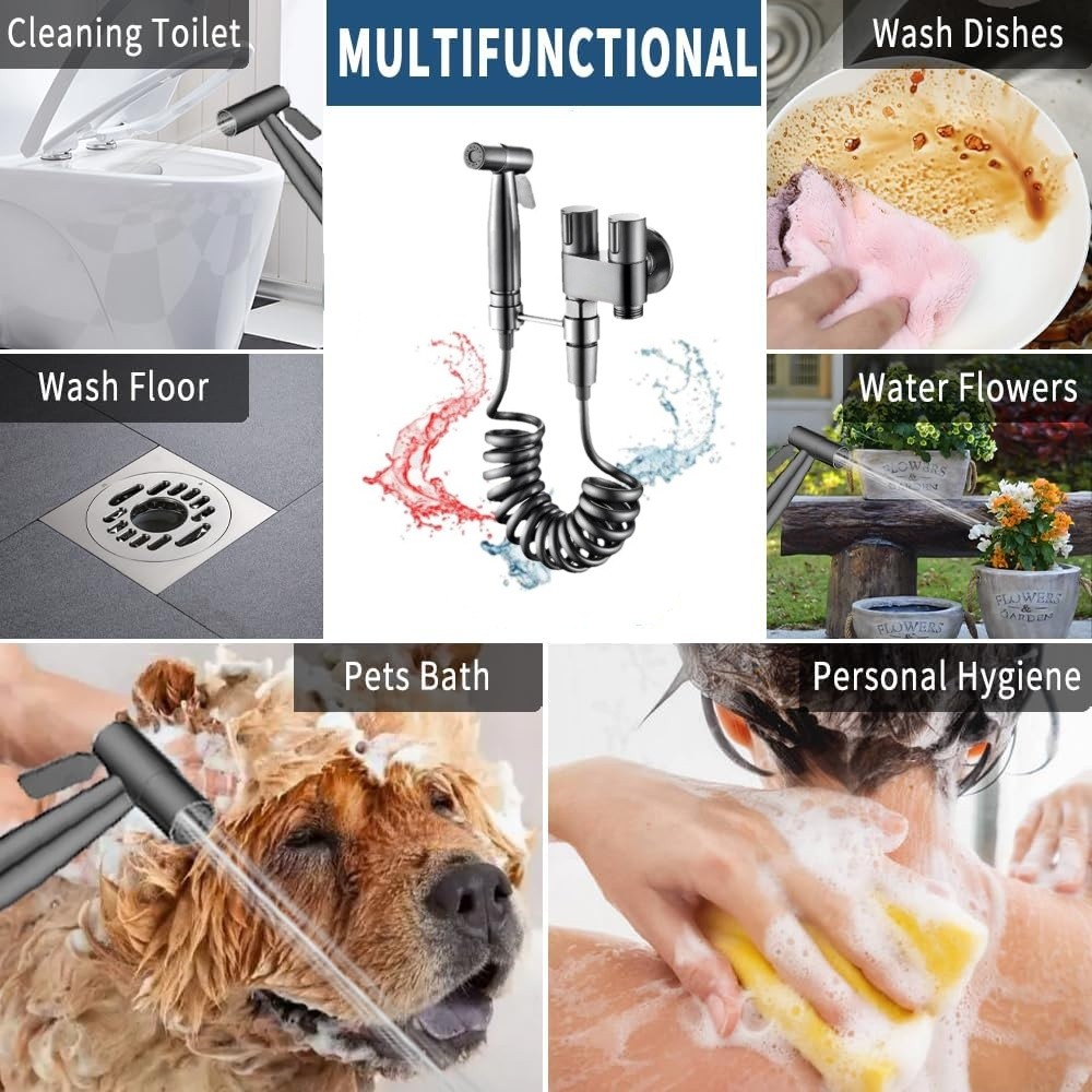 Handheld Bidet Sprayer for Toilet Shower Bidet Hose Toilet Faucet Sprayer Kit US