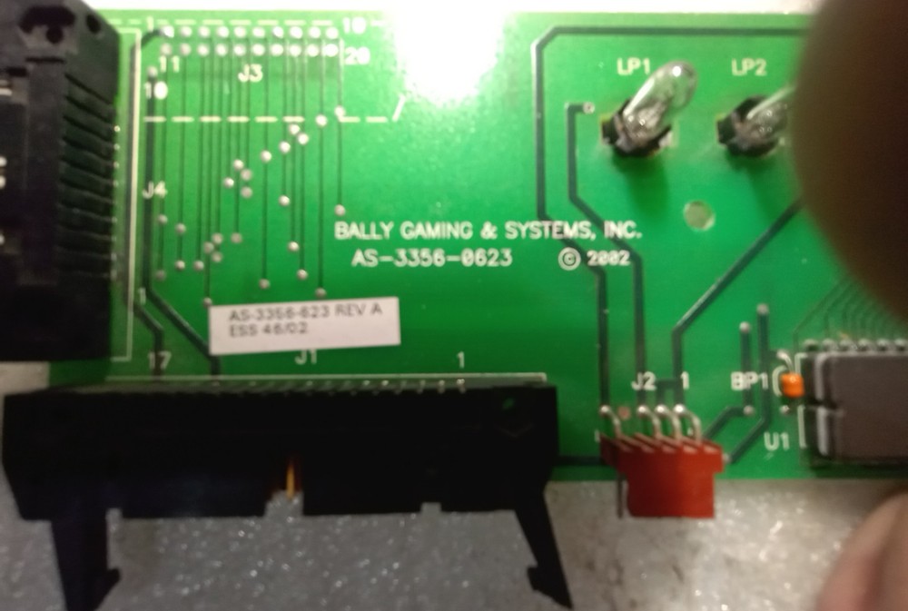 BALLY DISPLAY BOARD PART #AS-3356-0623