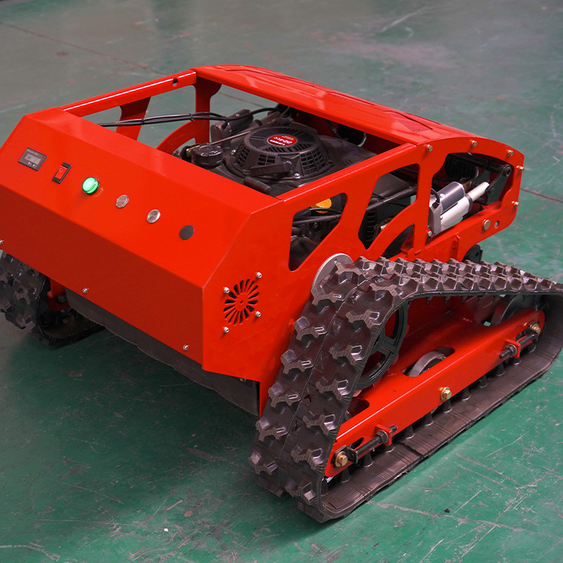 Robot lawn mower sale！Automatic remote control lawn mower Adjustable height 9HP