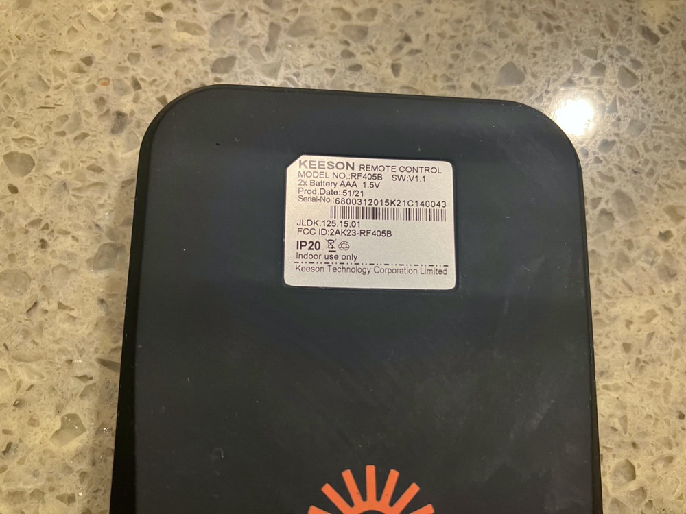 OEM Original Dawn House Remote Control RF405B KEESON CB1220 Adjustable Bed Base