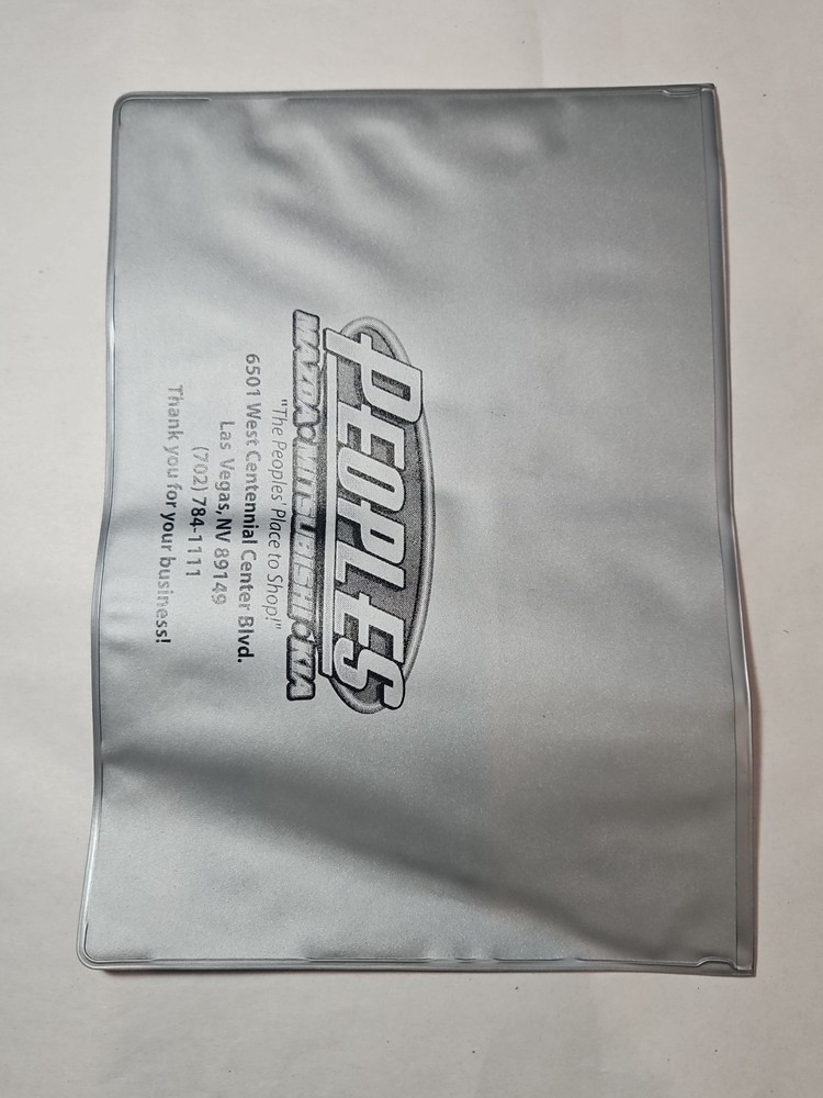 Car Owner's Manual Plastic Pouch