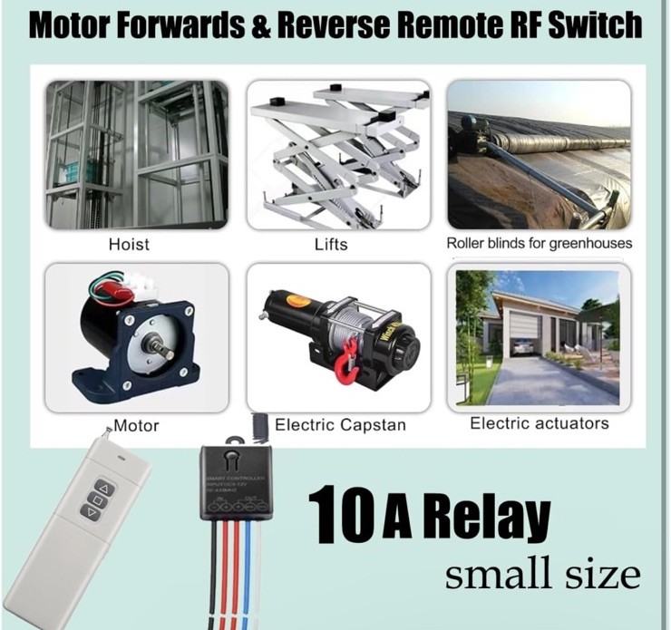 Qiulaofu Wireless Remote Control Switch Receiver – Single Channel 433MHz