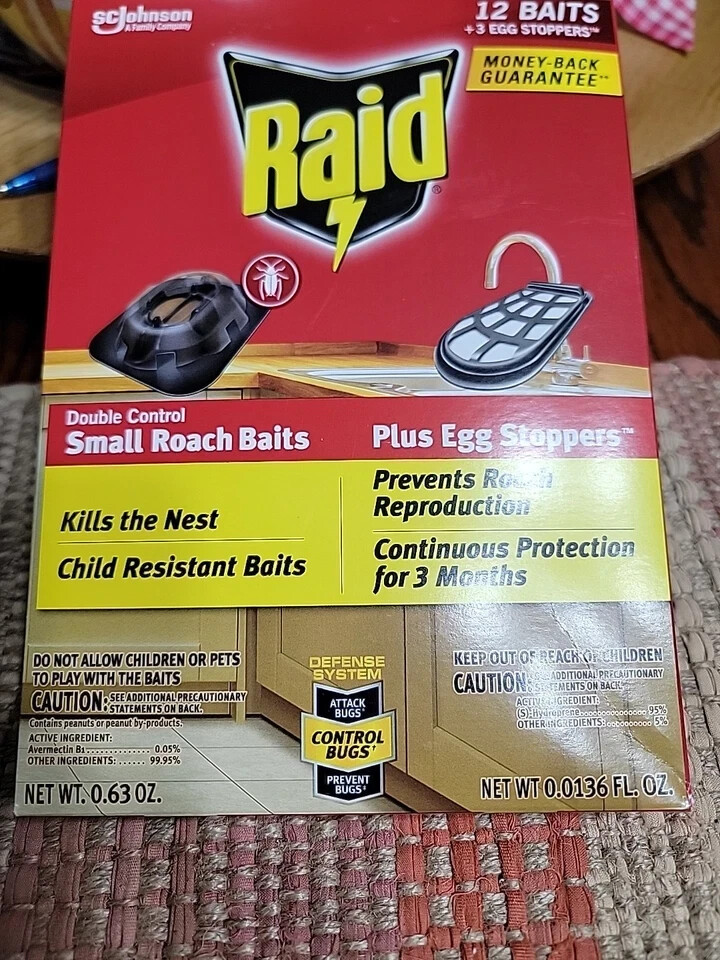 Raid Double Control Indoor Small Roach Killer with Egg Stoppers - 12+3ct