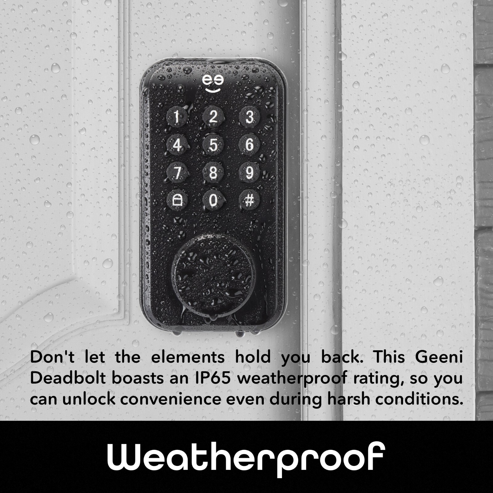 Geeni Keyless Entry Door Lock with Keypad, Smart Locks for Front Door