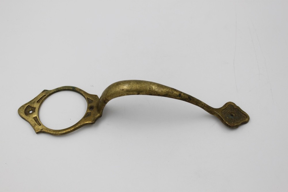 Antique Craftsman Style Solid Brass 12" Long Door Pull