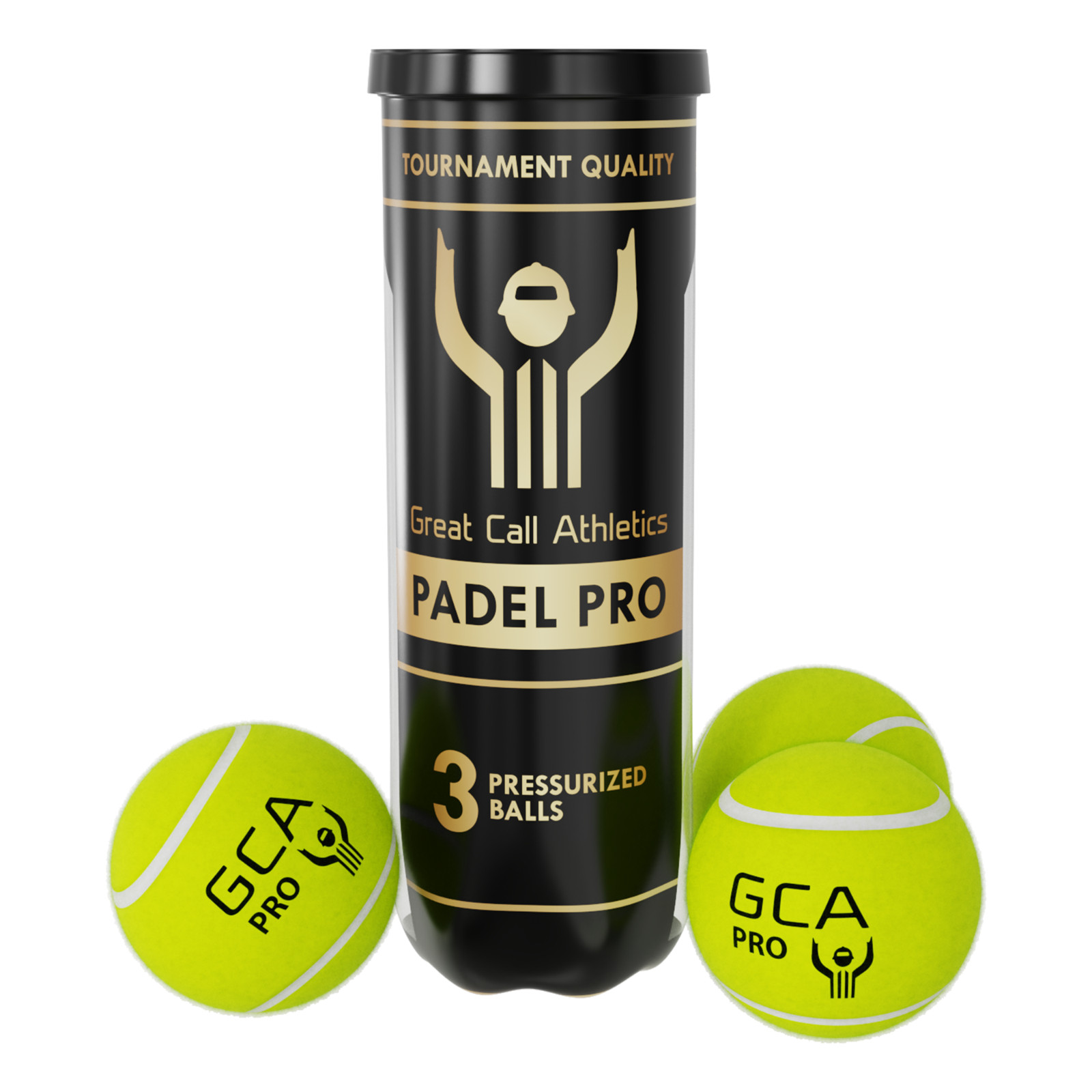 Great Call Athletics | Padel Pro 3 Ball Can | Professional Tournament Quality
