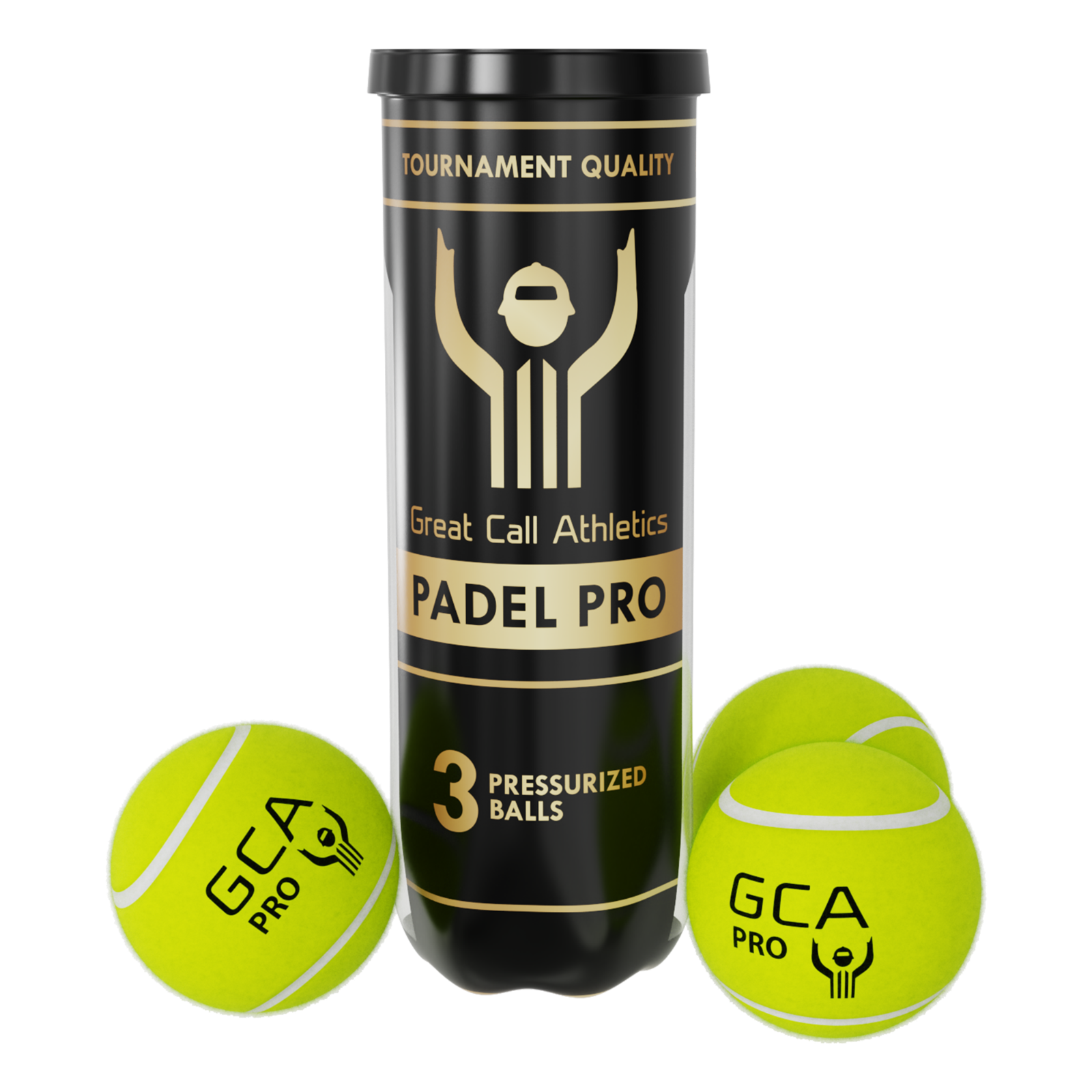 Great Call Athletics | Padel Pro 3 Ball Can | Professional Tournament Quality