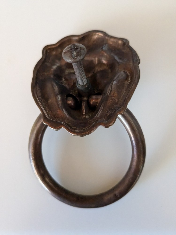 Brass lion head 4" solid door knocker Towel holder ring 2"ID etc. Decorative