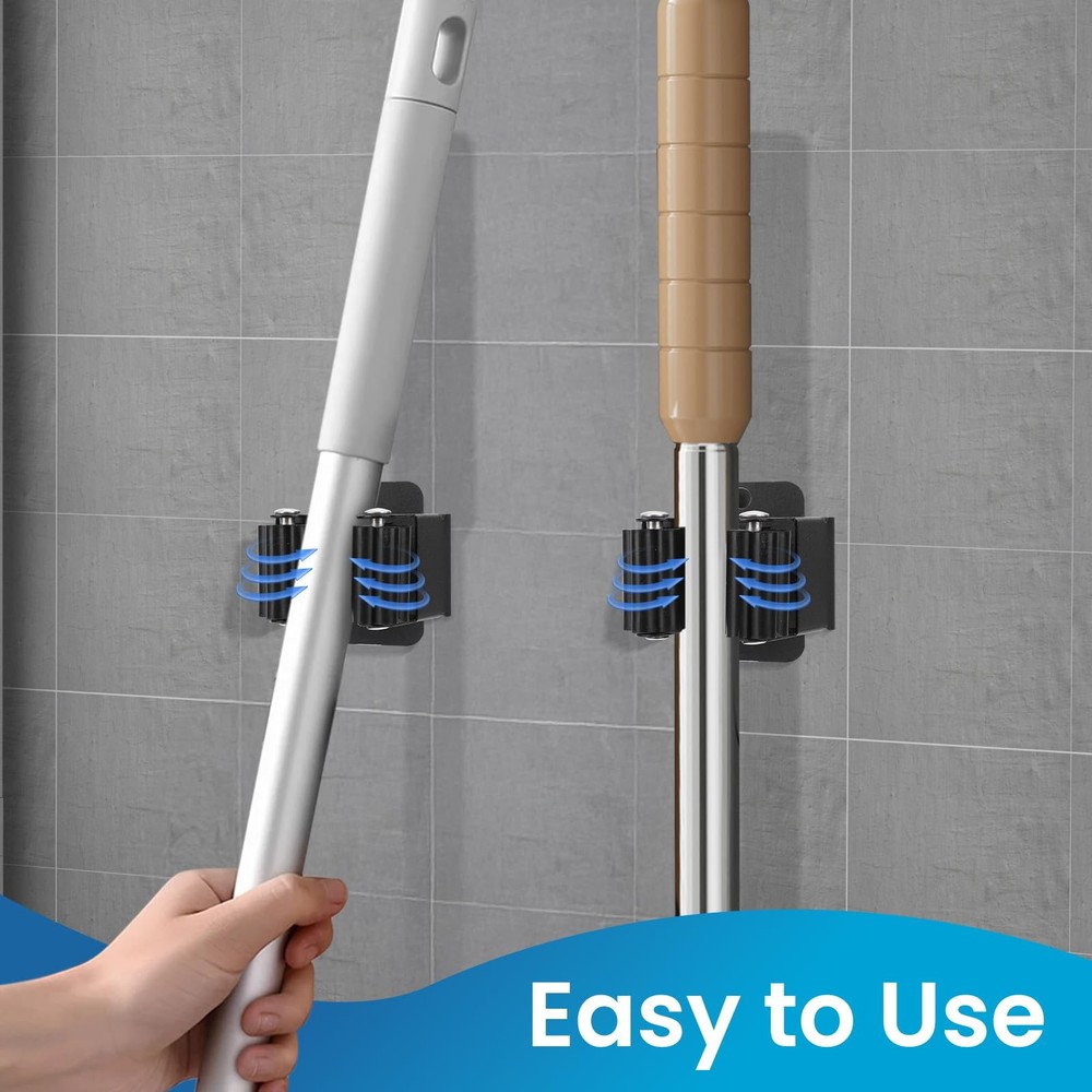 Yiows Broom Holder Wall Mount, 7PCS Hanger 7pack, 7pack