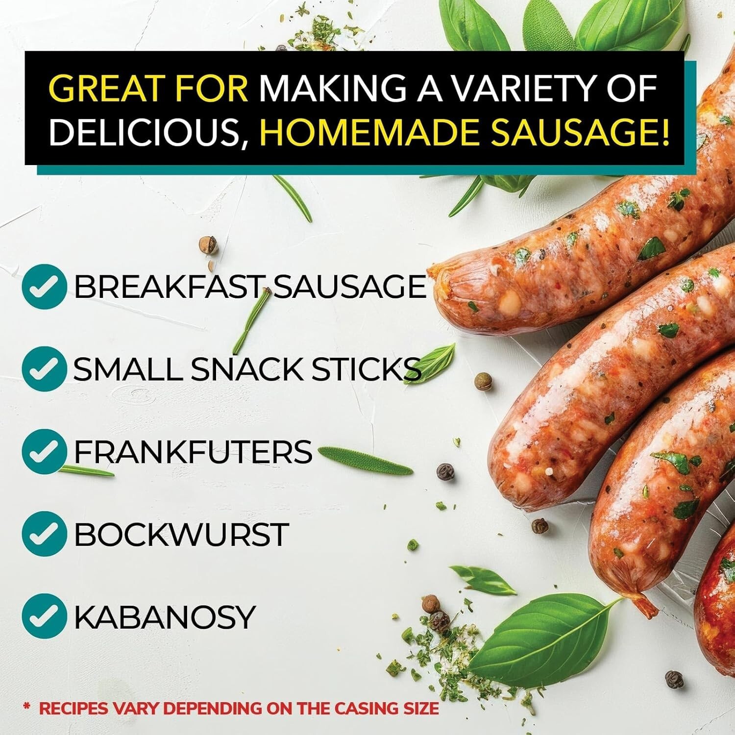 Pre-Tubed Natural Sheep Sausage Casings, Grade-A Edible Skin, The Sausage Maker®