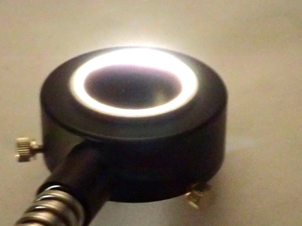 MORITEX FIBER OPTIC RING LIGHT / FIBER OPTIC ILLUMINATOR, TESTED & WORKING!