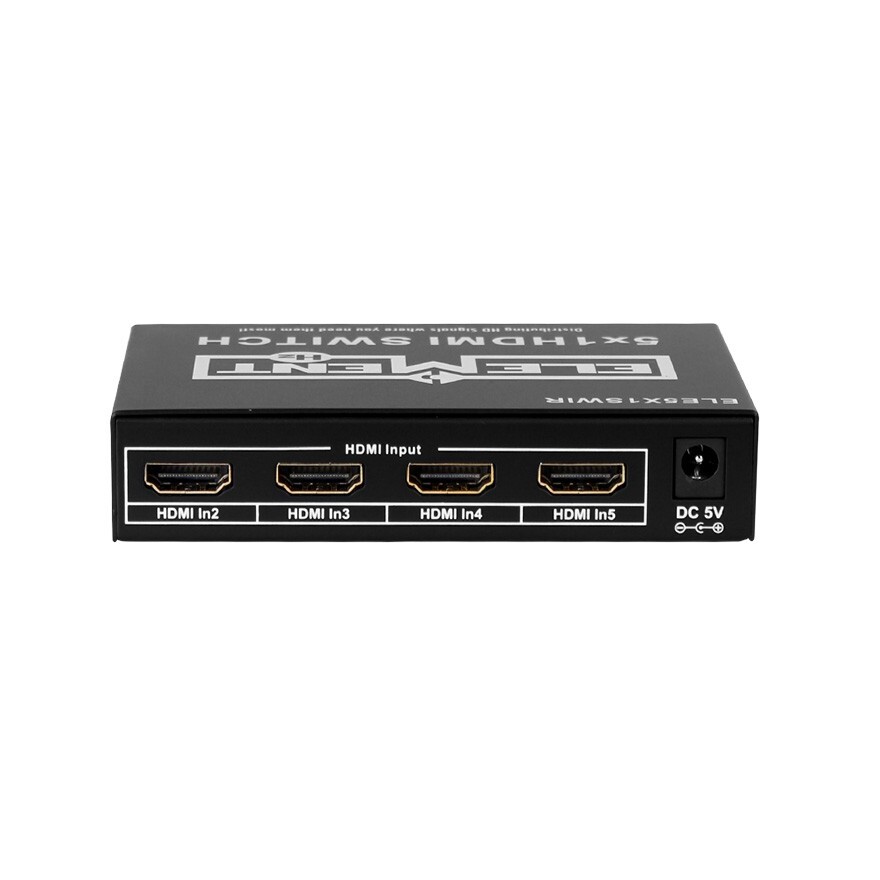 Element-Hz 5in / 1out HDMI Switcher with IR Capability **Used Item*