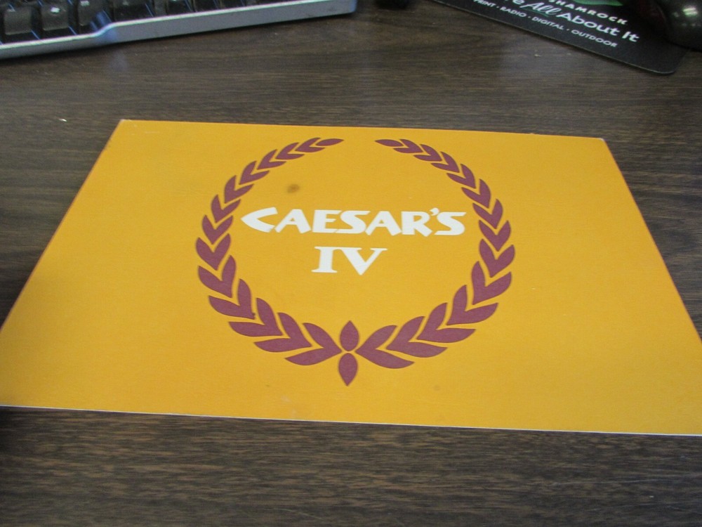 VINTAGE - CAESAR'S IV - MENU VG