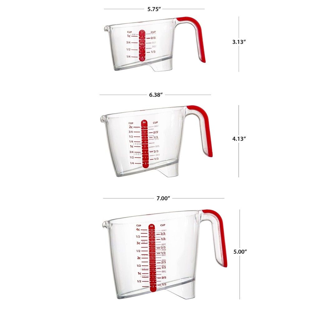 NEW PRODUCT EXPLOSION PrepSolutions 3 Piece Liquid Measuring Cup Set