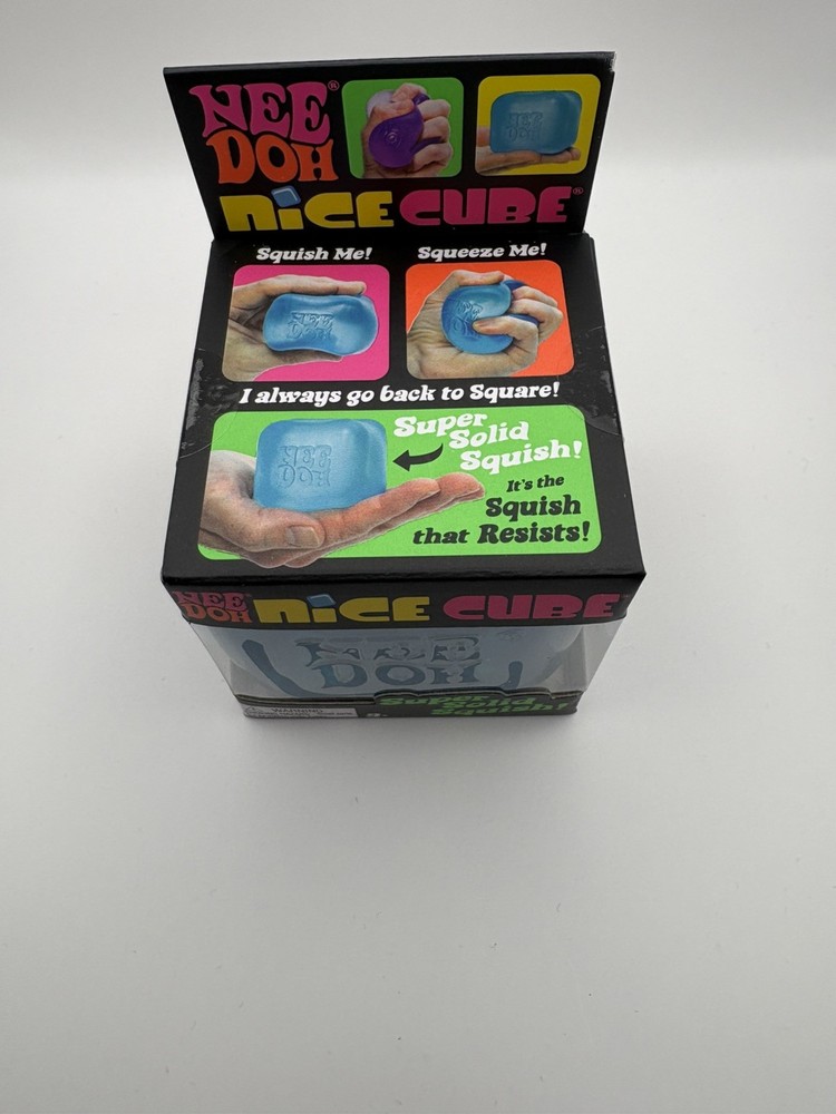 Nee Doh Nice Cube - Super Solid Squish “blue”