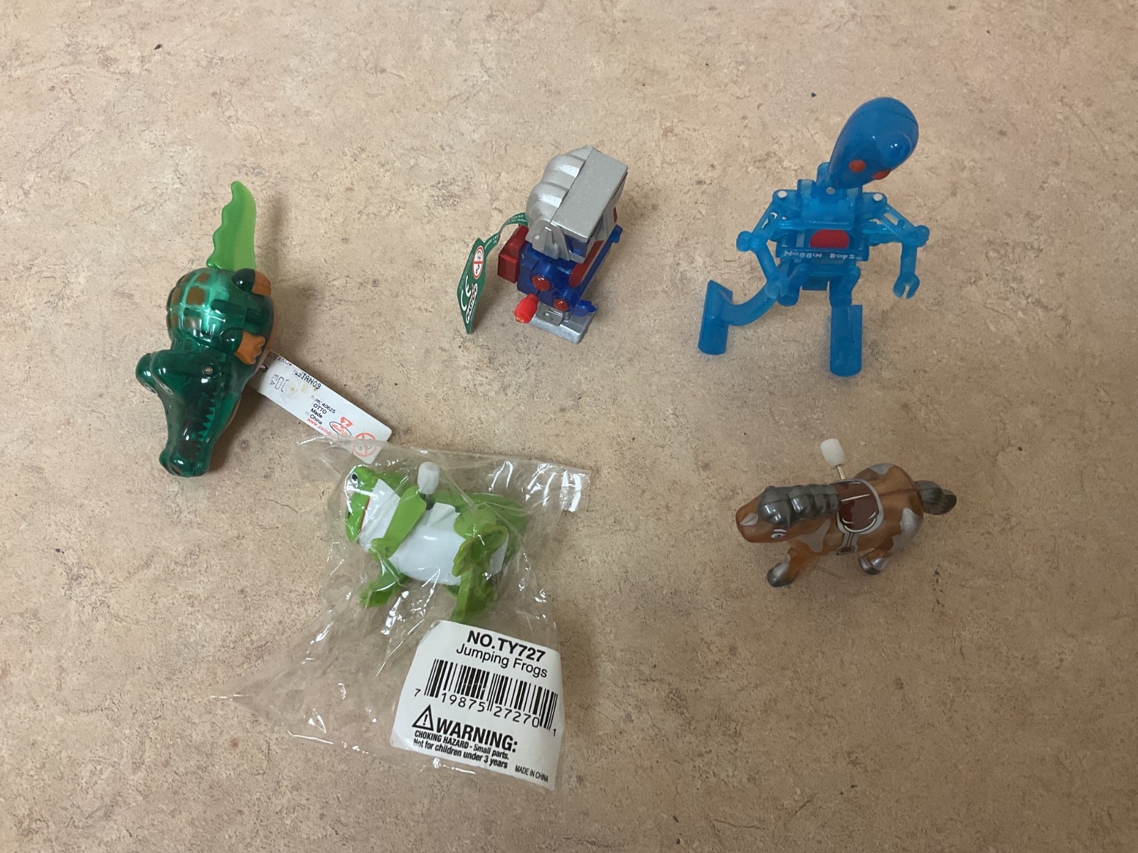 Z Wind Ups Max, horse, robot, alligator, frog crab Windup Toys lot of 6