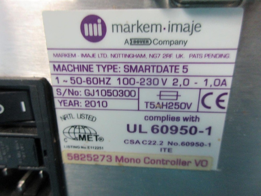 Markem-Imaje SmartDate 5 Thermal Printer Interface Control Module Working Tested