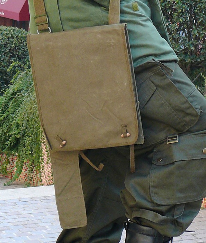 Surplus Chinese Original WW2 Type54 Single Shoulder Canvas Multi-function Bag