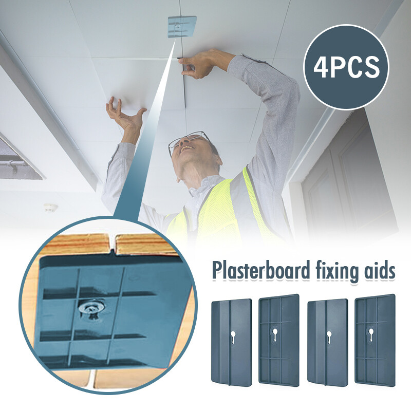 4Pcs Plasterboard Fixing Tools Drywall Fitting Supports Board Place Wall Tool