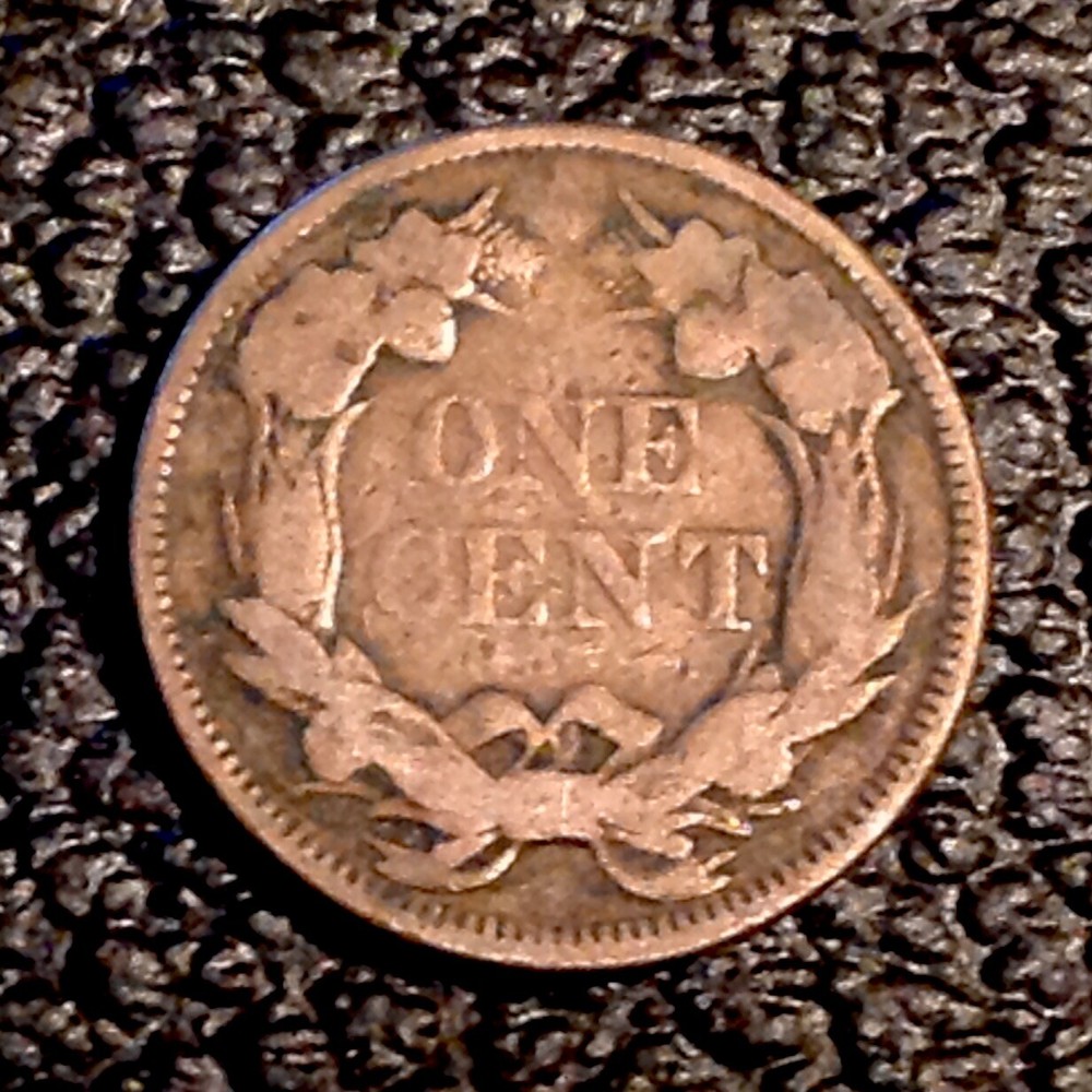 1857 US Flying Eagle Cent cd -