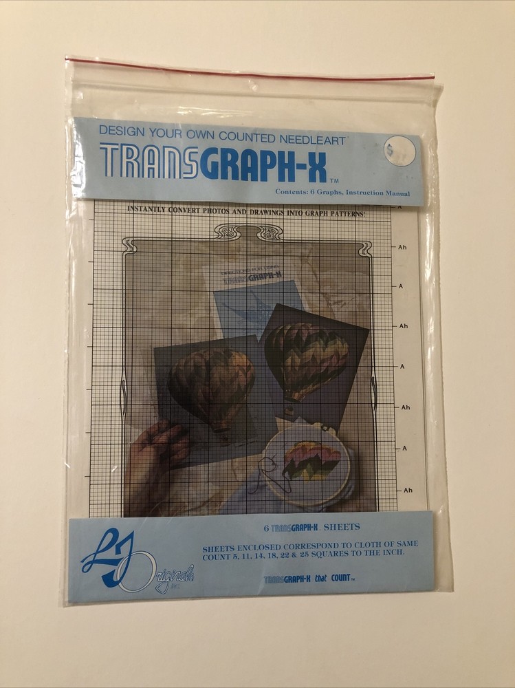 Transgraph-X Design Your Own Counted Needlework-6 Graphs, Instruction Manual