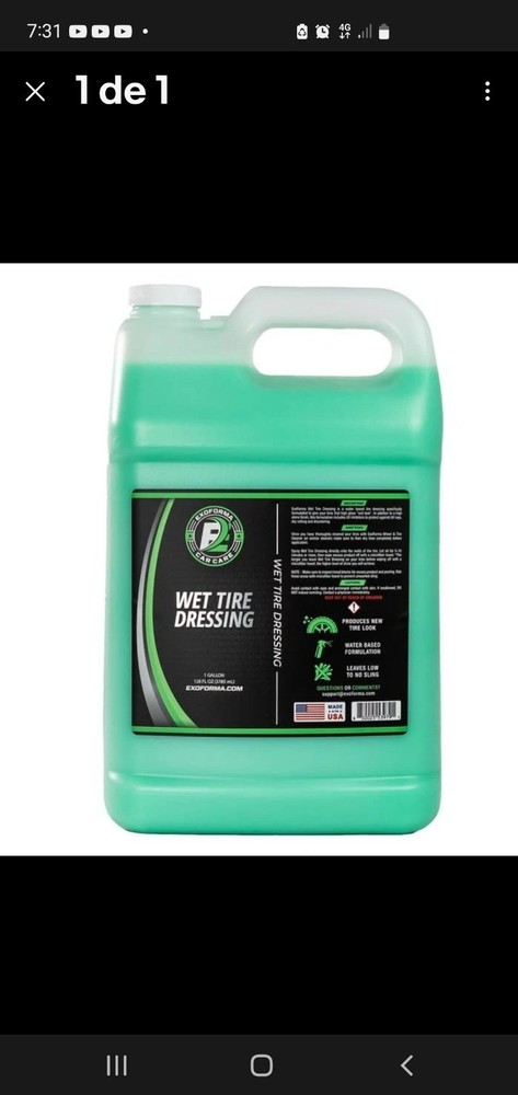 ExoForma-Wet Tire Dressing - 128 Oz