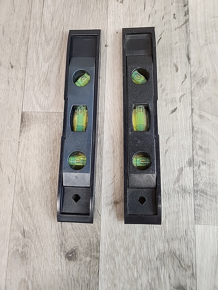 2 Pack Hyper Tough Basic Home Tools 9-inch Magnetic Torpedo Levels