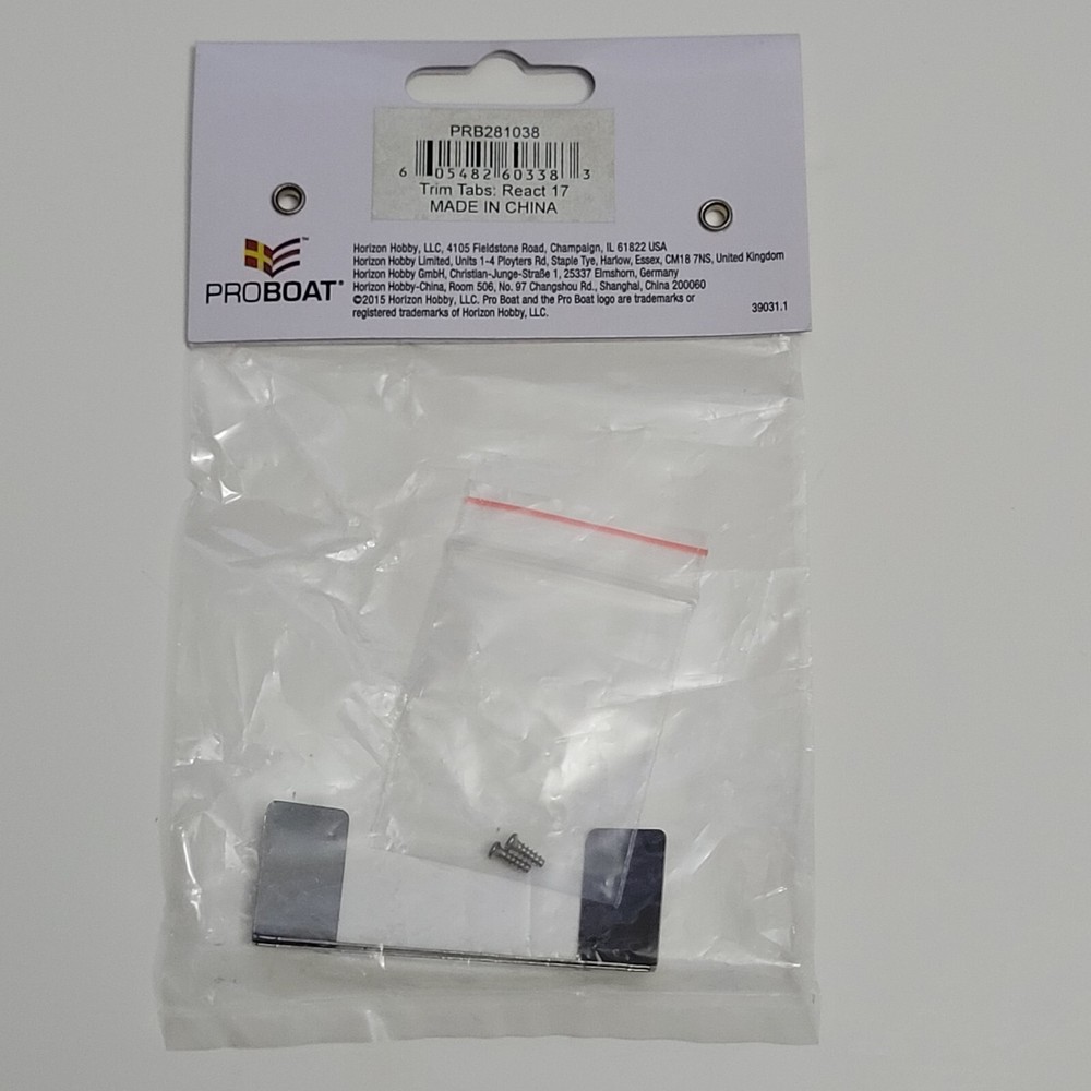 Pro Boat PRB281038 Trim Tabs: React 17 ~ NIP NOS