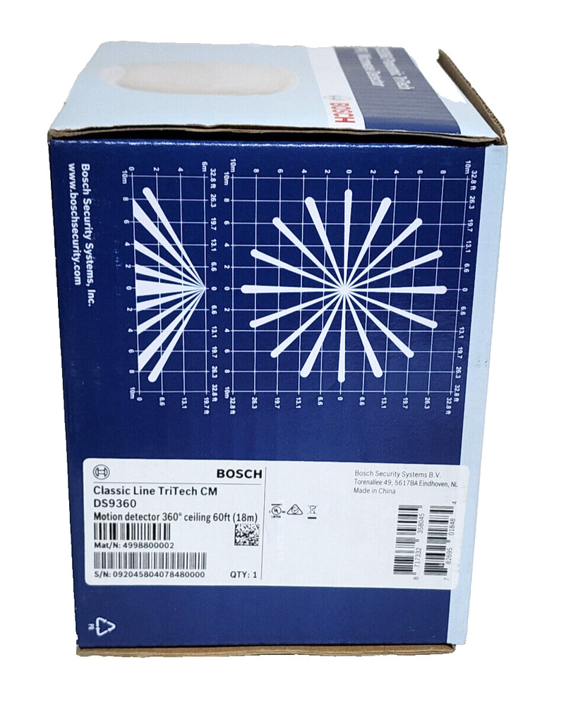 Bosch DS9360 Panoramic TriTech Microwave Detector Ceiling Mounted Panoramic NEW