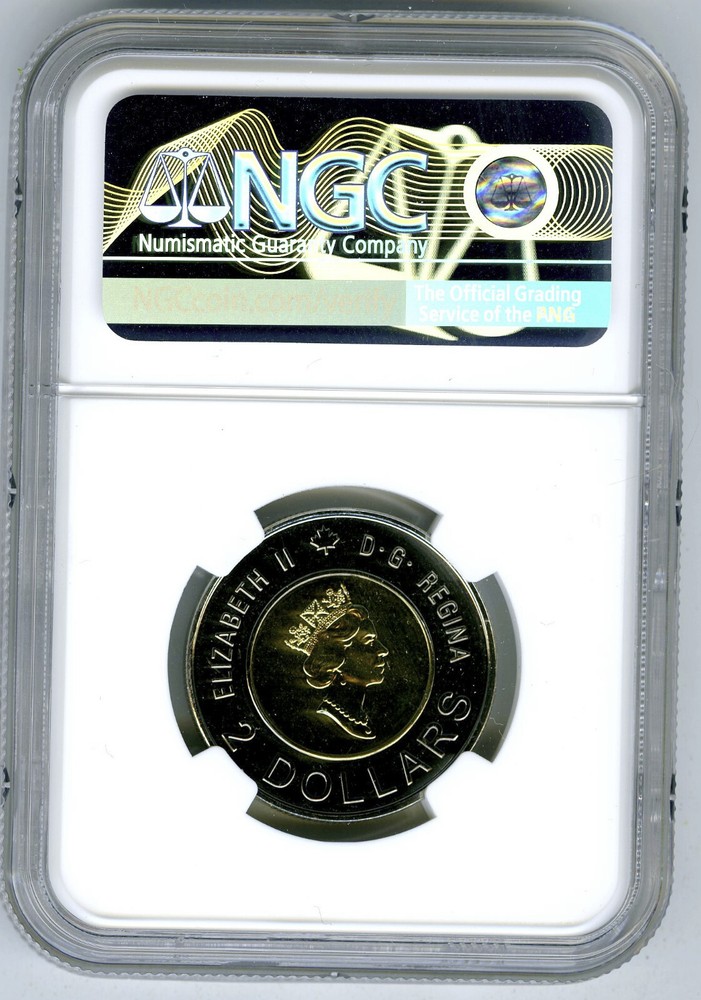 2000 CANADA $2 POLAR BEAR KNOWLEDGE NGC MS68 UNC TOONIE TWO DOLLAR