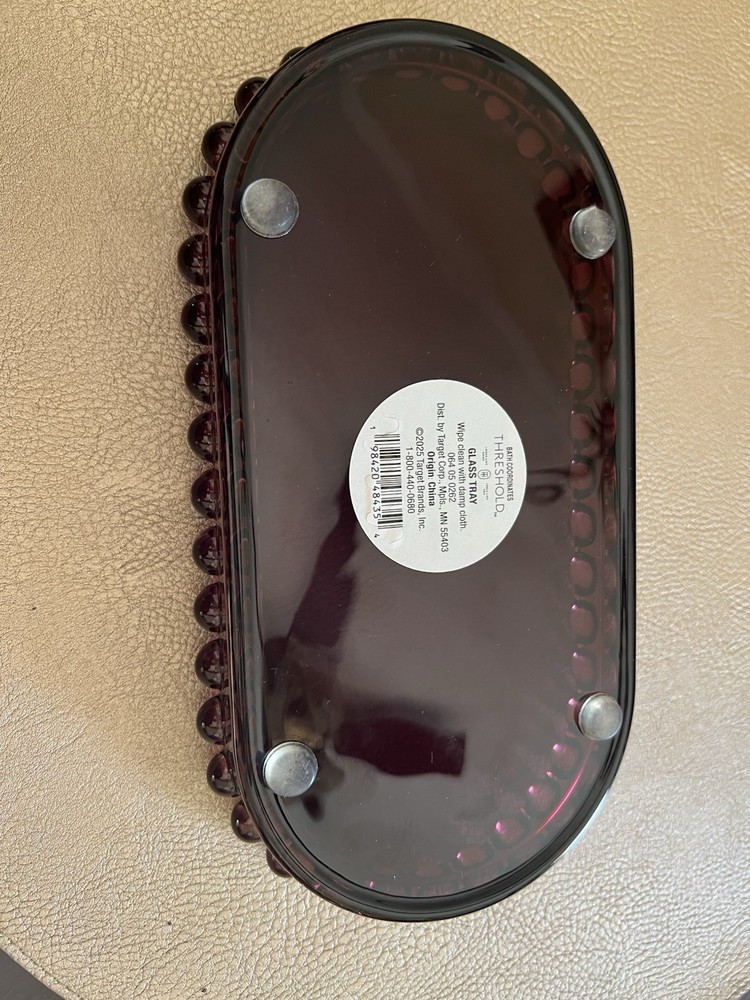 Bath Coordinates Threshold Glass Tray